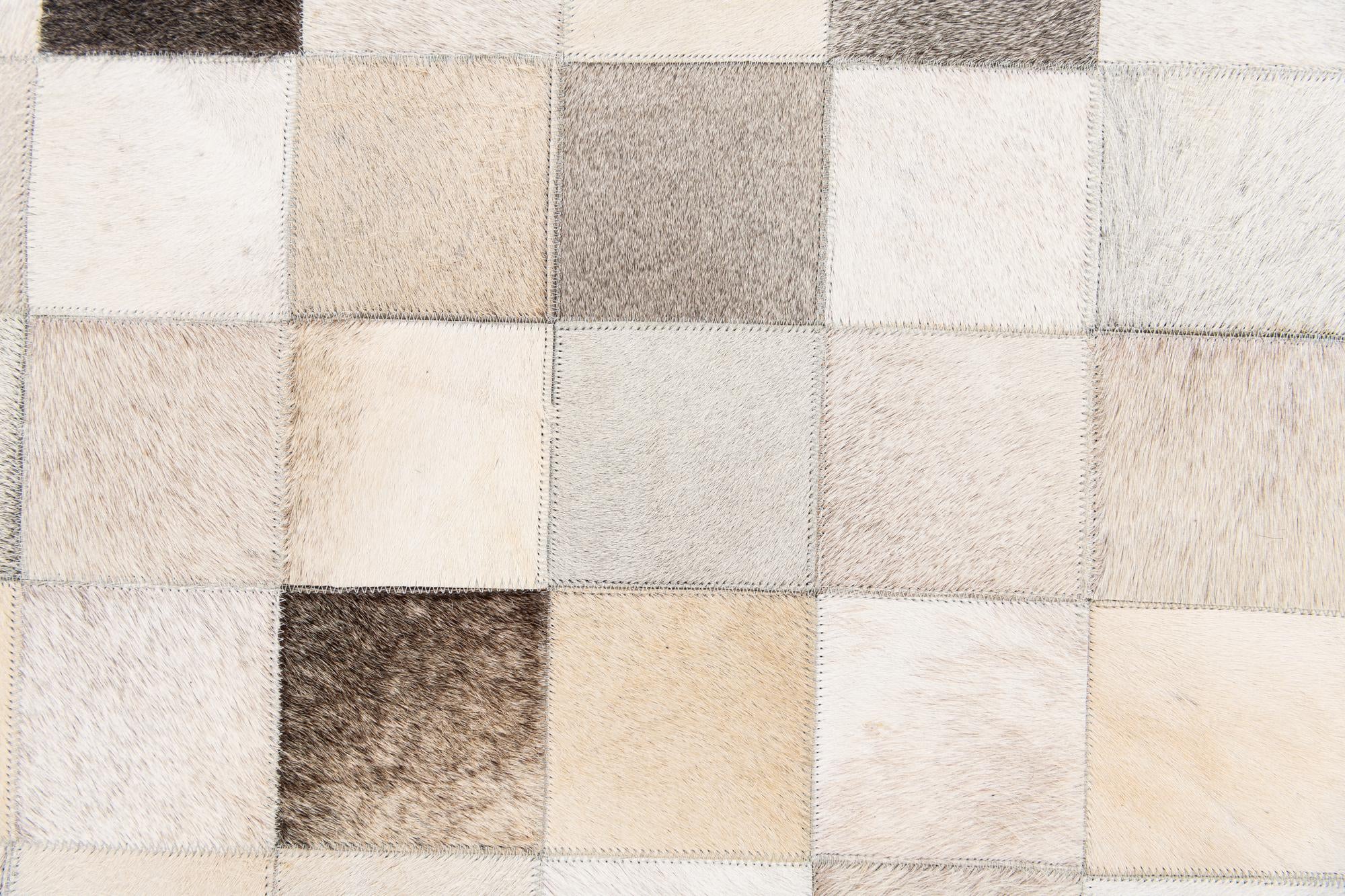 8' x 9' 11 Cowhide Stocks Rug