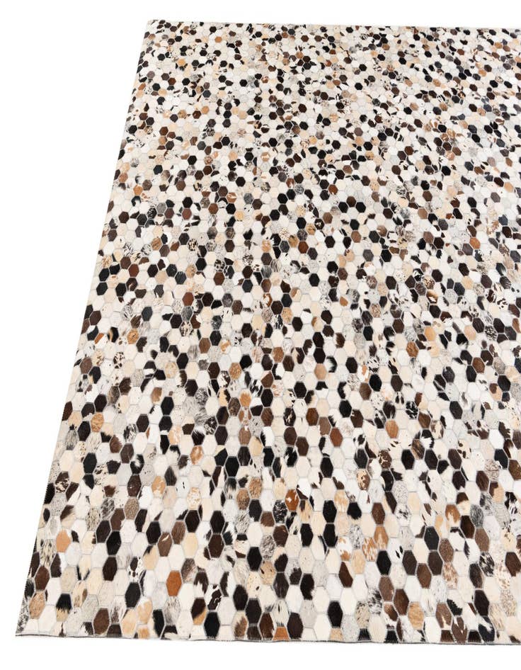 Detail image of 8' x 9' 11 Cowhide Stocks Rug