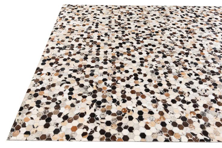 Detail image of 8' x 9' 11 Cowhide Stocks Rug