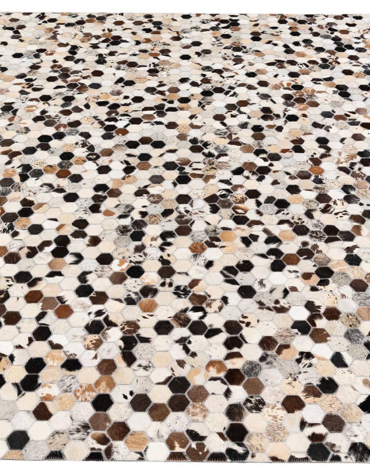 Detail image of 8' x 9' 11 Cowhide Stocks Rug