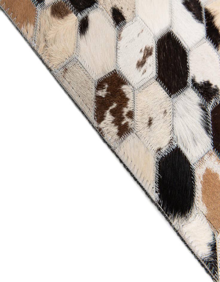 Detail image of 8' x 9' 11 Cowhide Stocks Rug