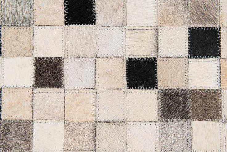 Detail image of 8' x 10' Cowhide Stocks Rug