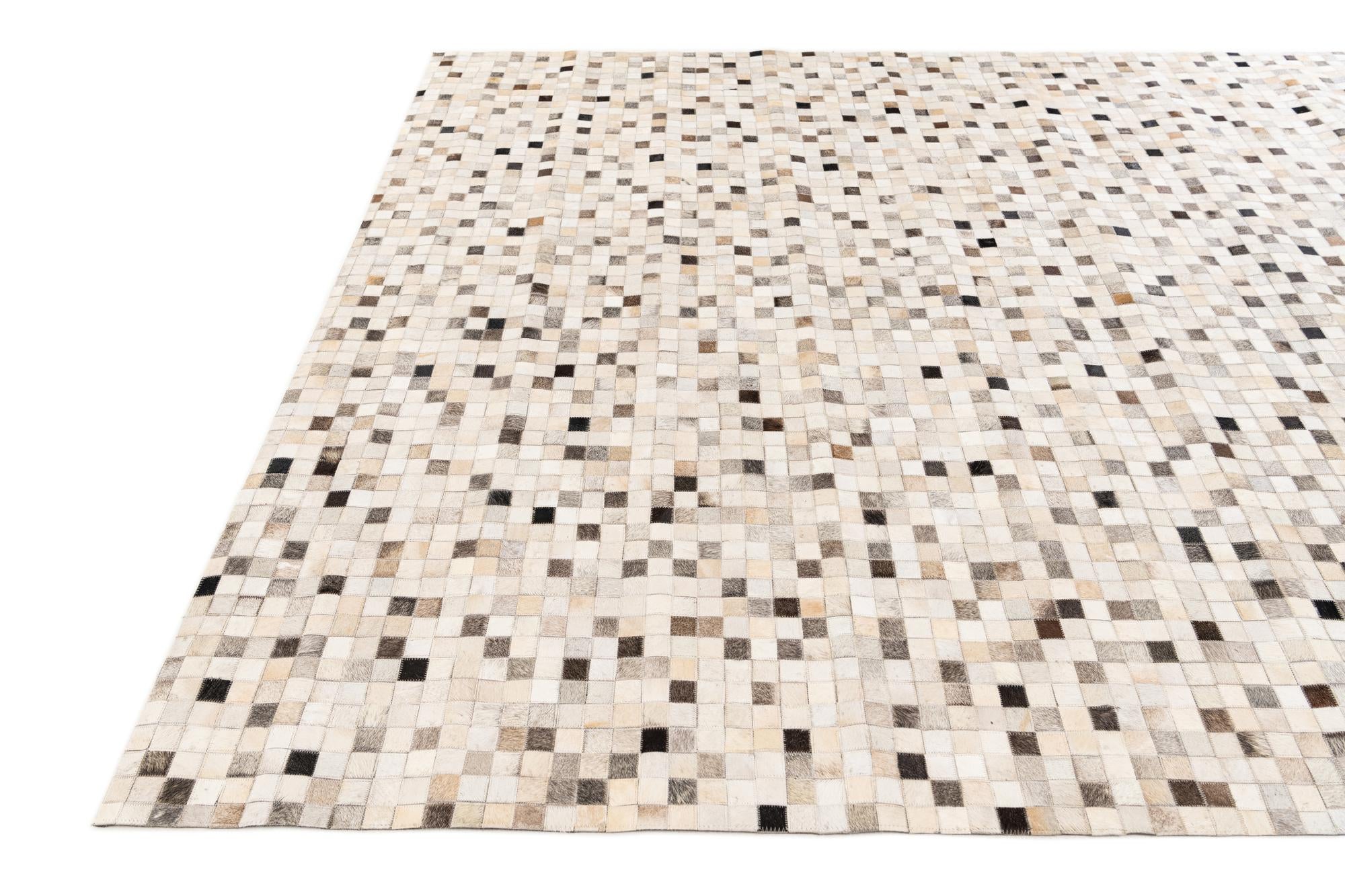 8' x 10' Cowhide Stocks Rug
