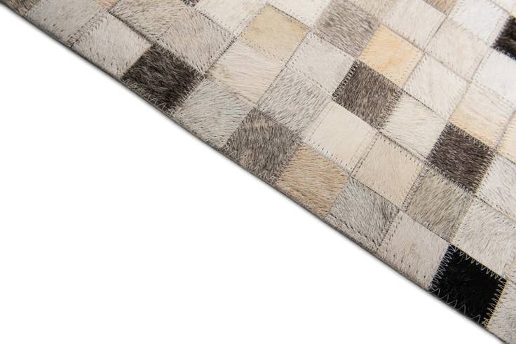 Detail image of 8' x 9' 10 Cowhide Stocks Rug