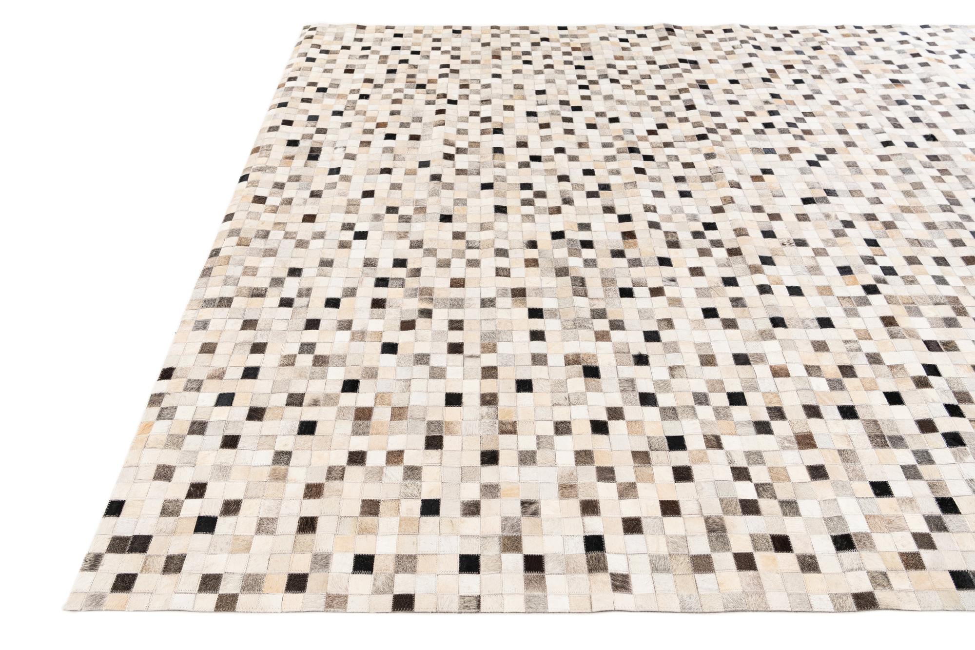 8' x 10' 1 Cowhide Stocks Rug