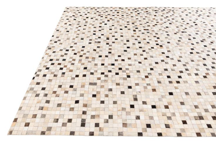 Detail image of 8' 1 x 9' 11 Cowhide Stocks Rug