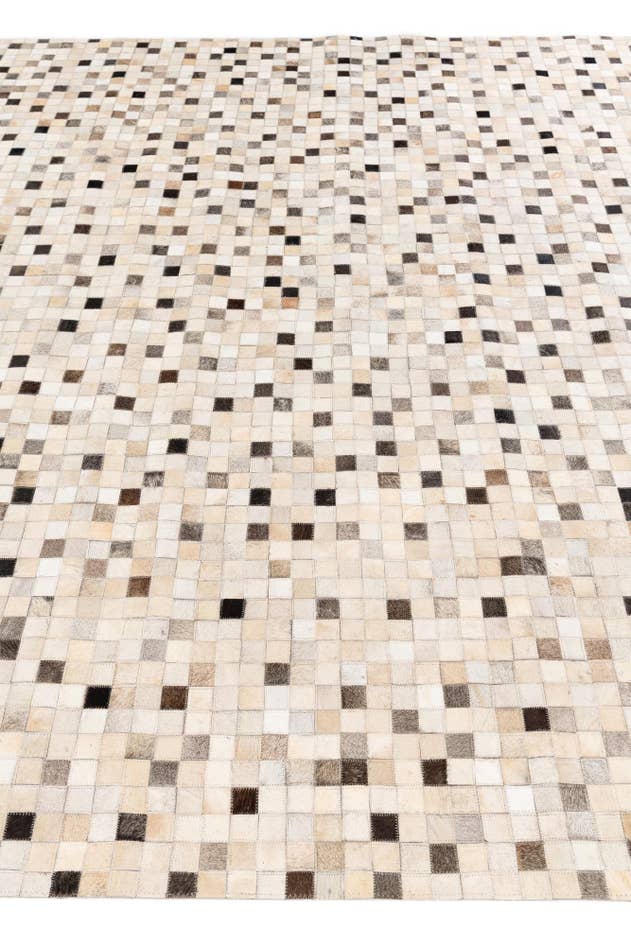 Detail image of 8' 1 x 9' 11 Cowhide Stocks Rug