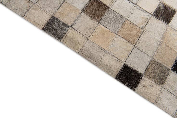 Detail image of 8' 1 x 9' 11 Cowhide Stocks Rug