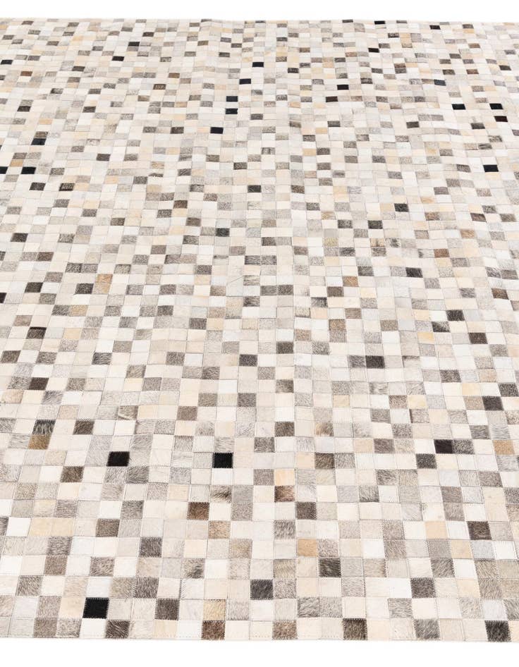 Detail image of 7' 11 x 9' 11 Cowhide Stocks Rug