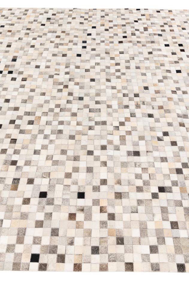 Detail image of 7' 11 x 9' 11 Cowhide Stocks Rug