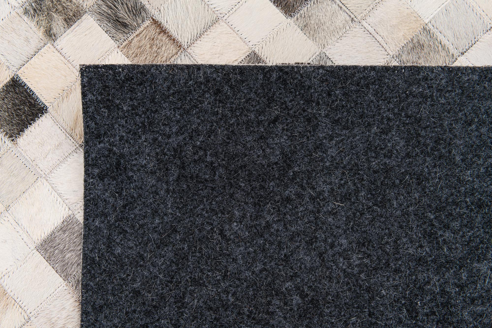 7' 11 x 9' 11 Cowhide Stocks Rug
