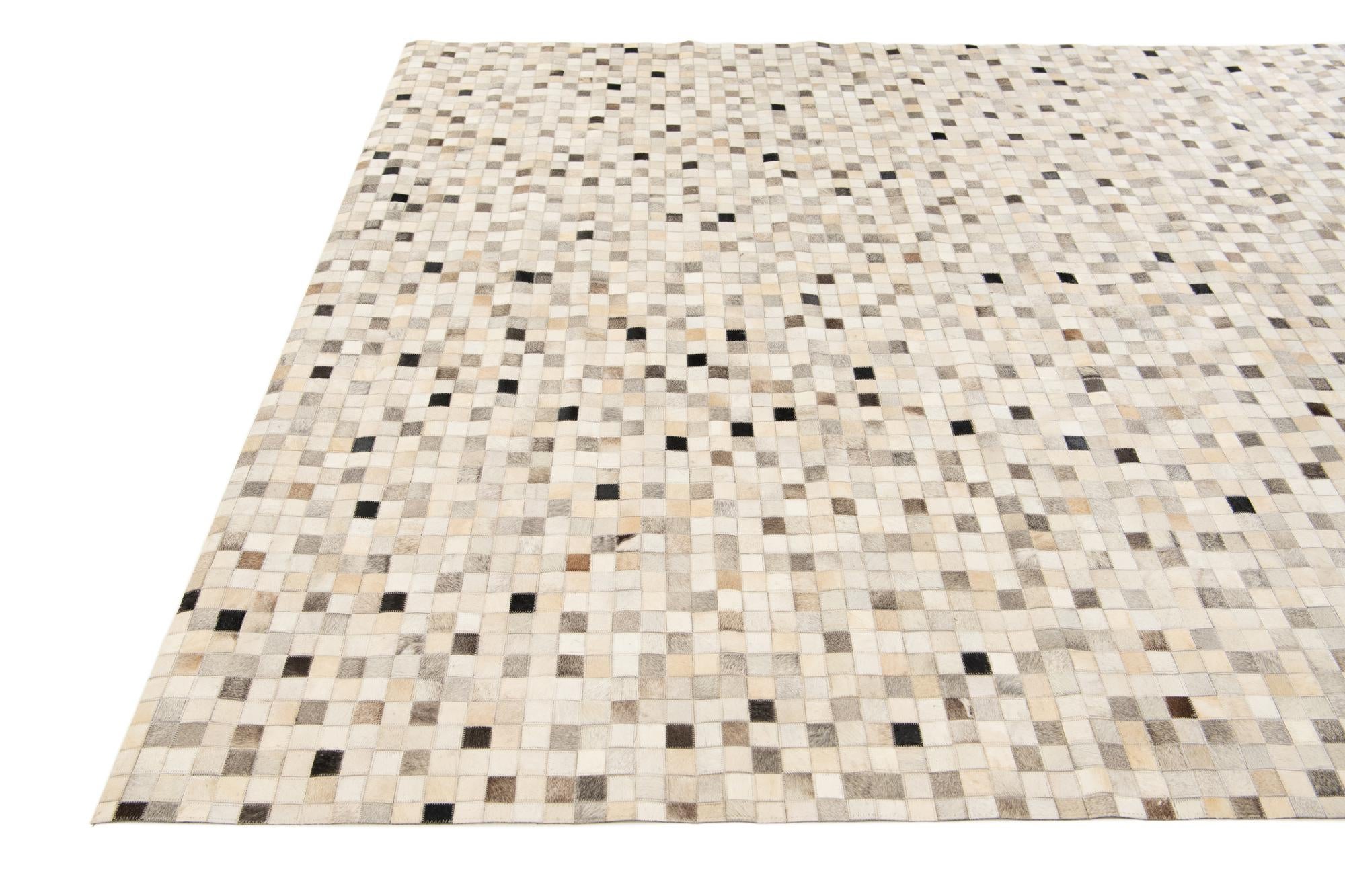 8' x 9' 11 Cowhide Stocks Rug