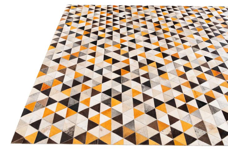 Detail image of 7' 11 x 10' 1 Cowhide Stocks Rug