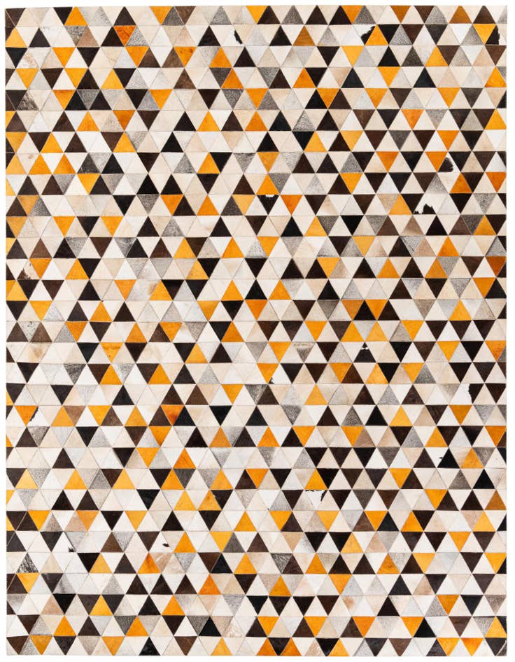 Detail image of 7' 11 x 10' 1 Cowhide Stocks Rug