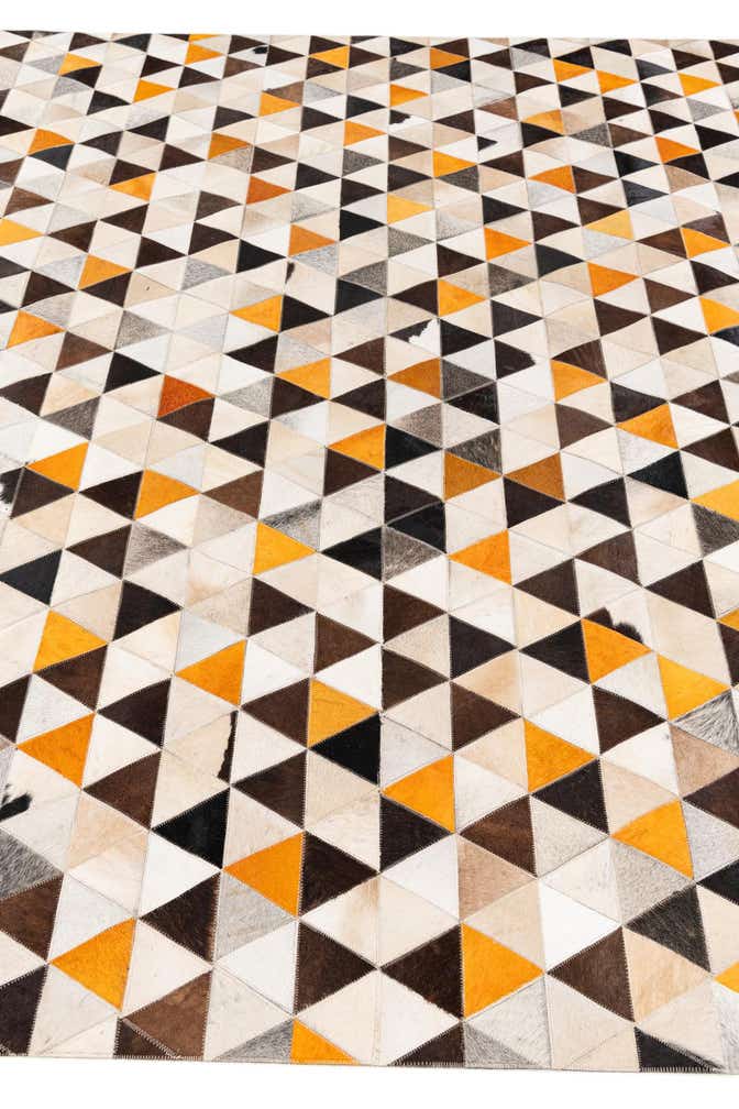 7' 11 x 10' Cowhide Stocks Rug