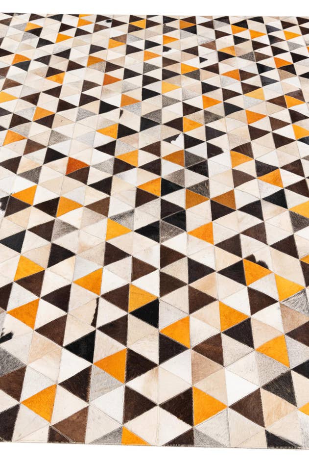 Detail image of 7' 11 x 10' Cowhide Stocks Rug