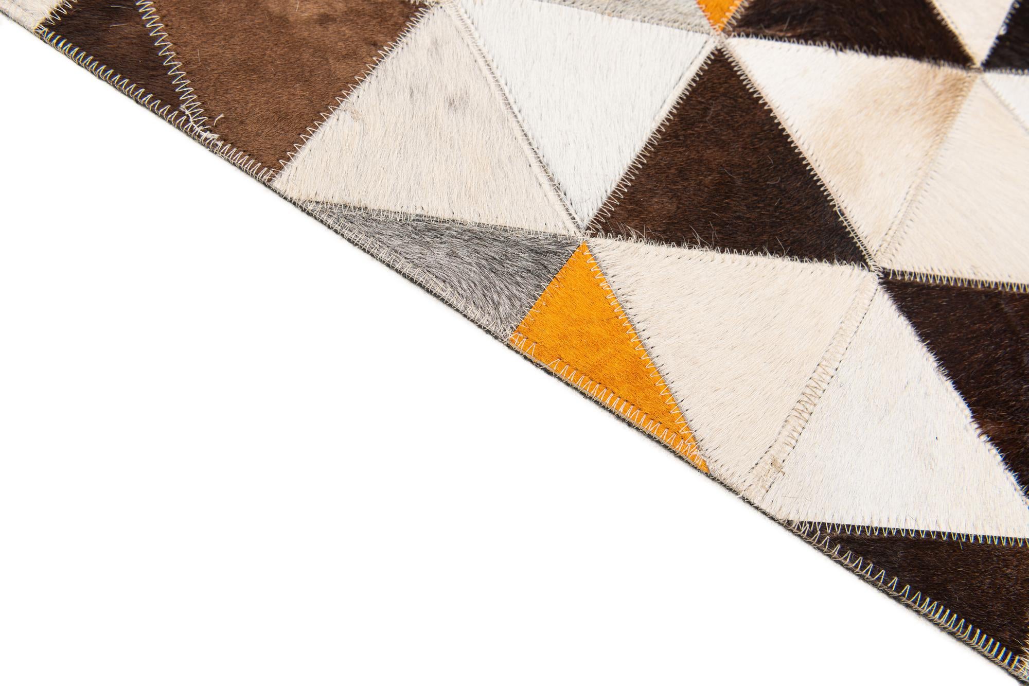 7' 11 x 10' Cowhide Stocks Rug