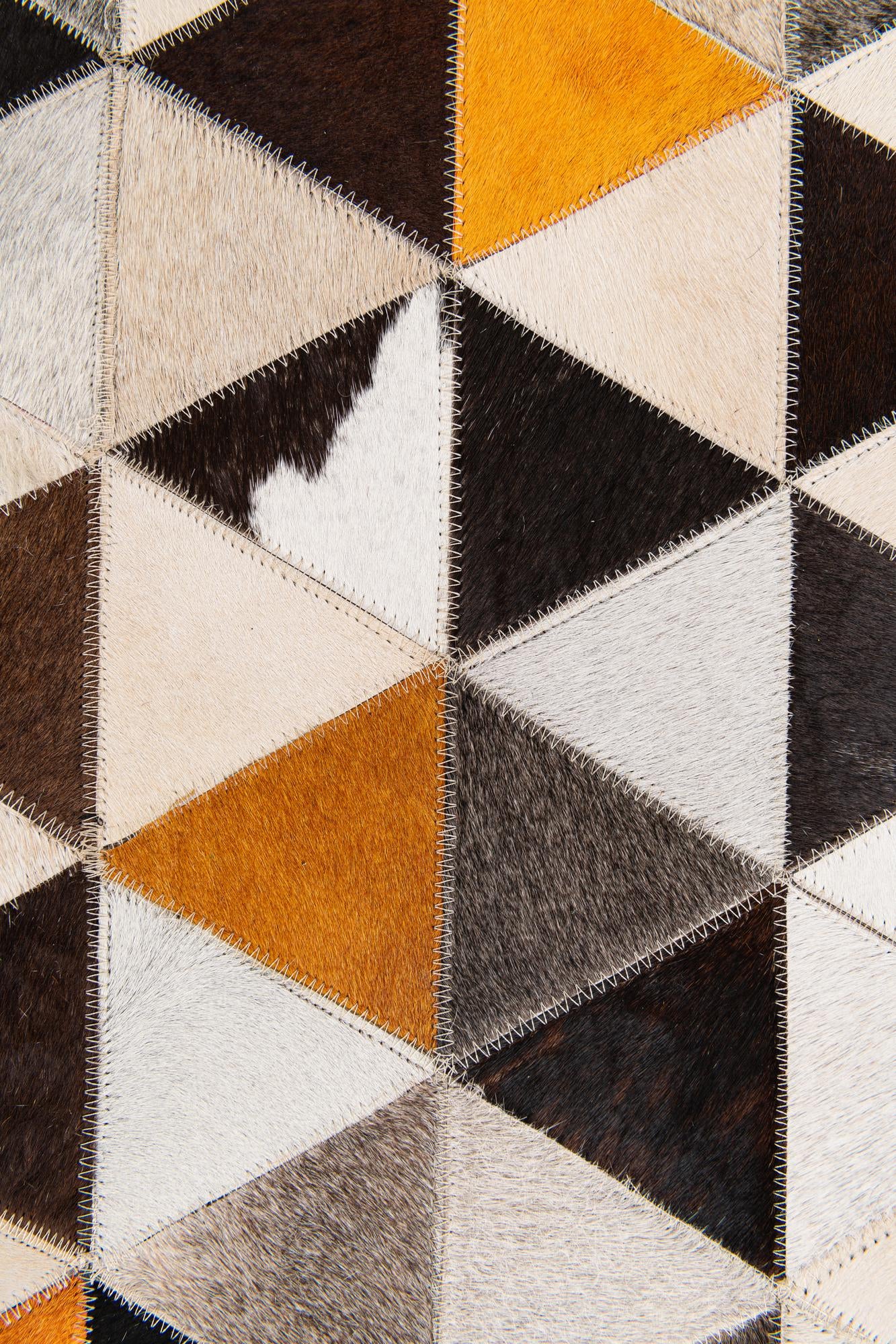 7' 11 x 10' Cowhide Stocks Rug