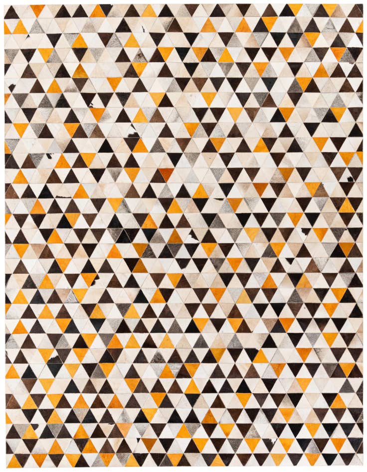 Detail image of 7' 11 x 10' Cowhide Stocks Rug