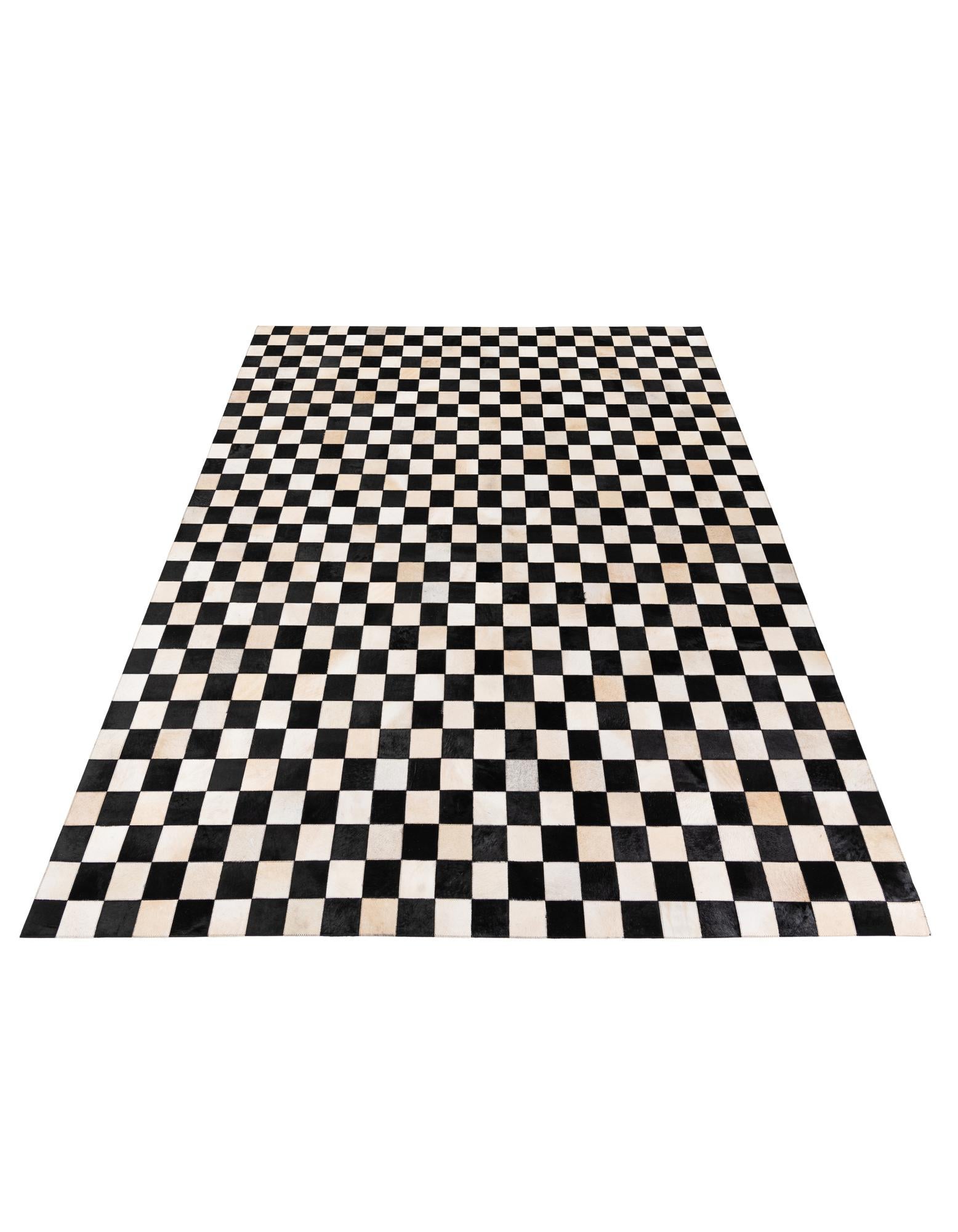 7' 11 x 9' 10 Cowhide Stocks Rug