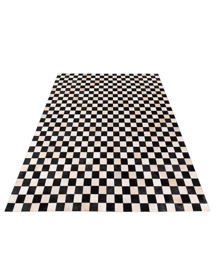 7' 11 x 9' 10 Cowhide Stocks Rug