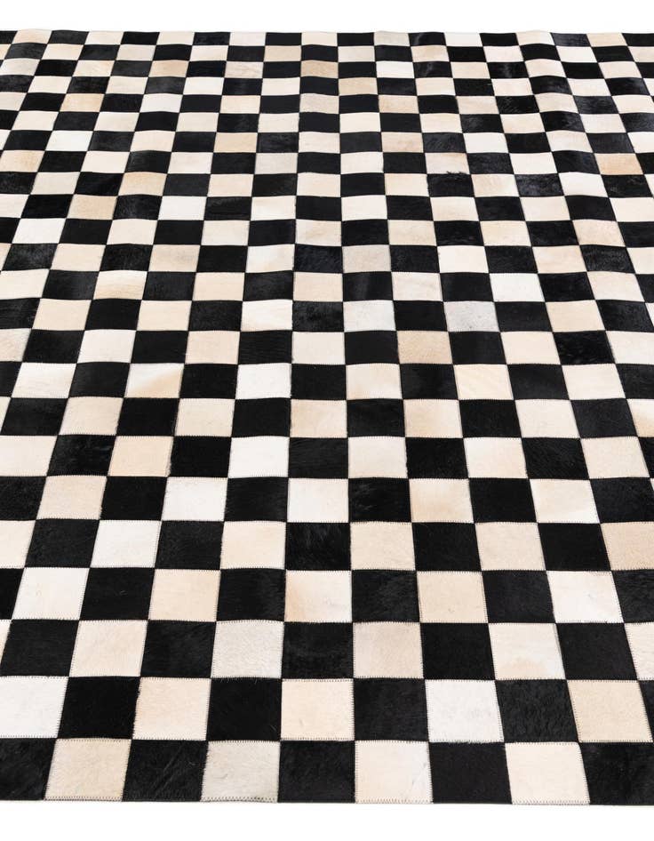 Detail image of 7' 11 x 9' 10 Cowhide Stocks Rug