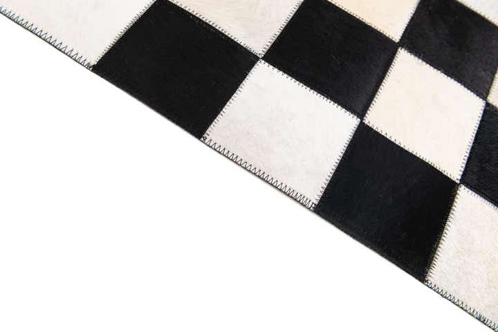 7' 11 x 9' 10 Cowhide Stocks Rug
