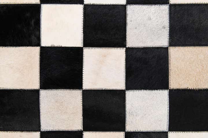 7' 11 x 9' 10 Cowhide Stocks Rug