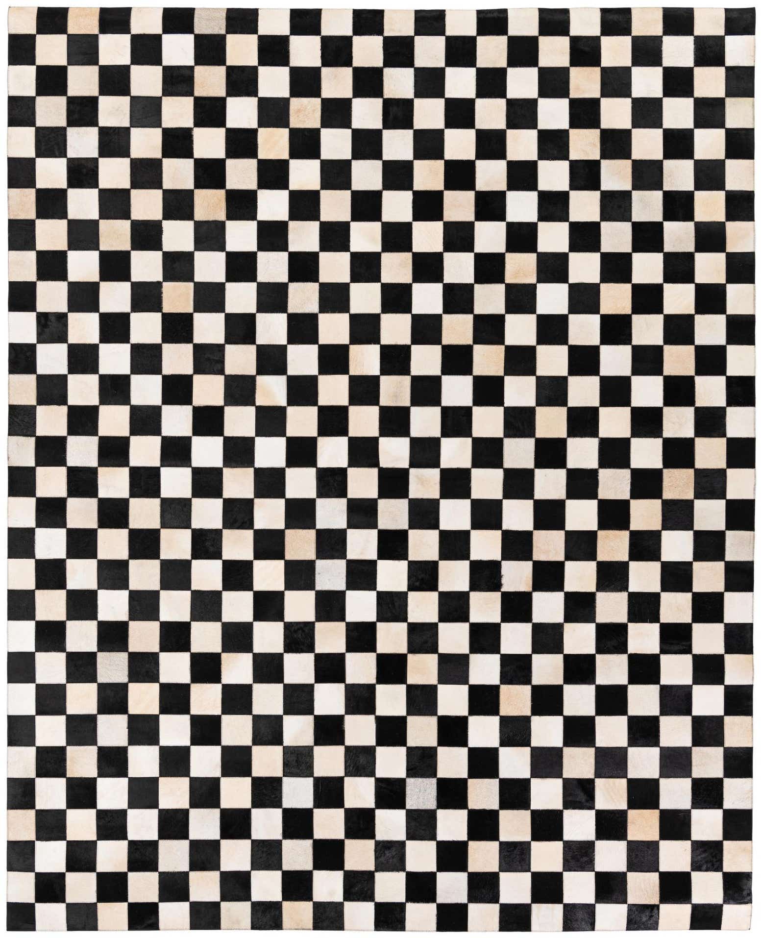 7' 11 x 9' 10 Cowhide Stocks Rug