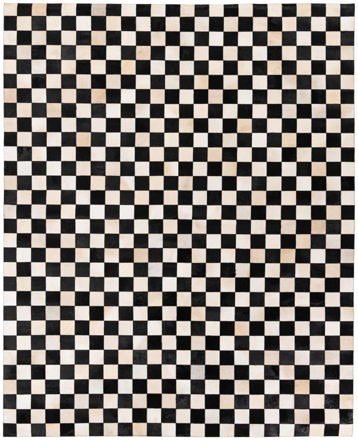 7' 11 x 9' 10 Cowhide Stocks Rug