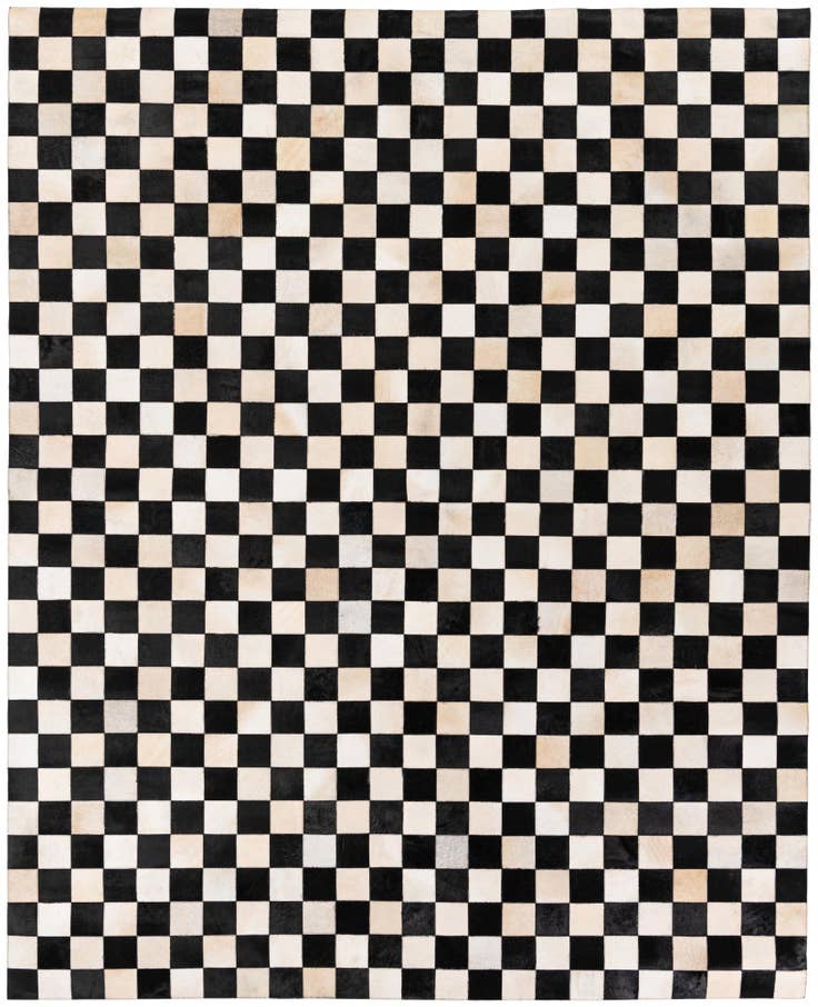 Detail image of 7' 11 x 9' 10 Cowhide Stocks Rug