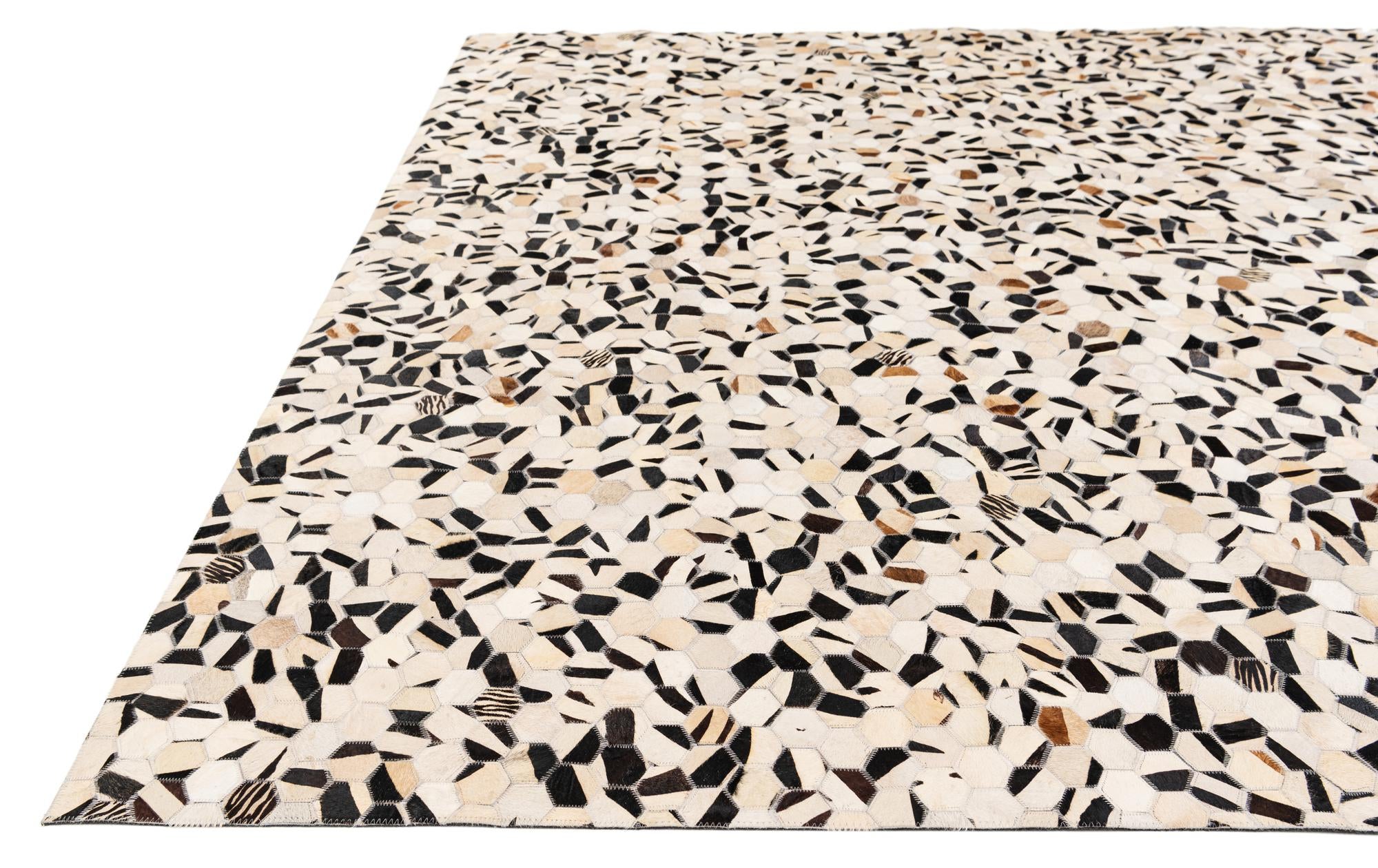 8' x 9' 9 Cowhide Stocks Rug