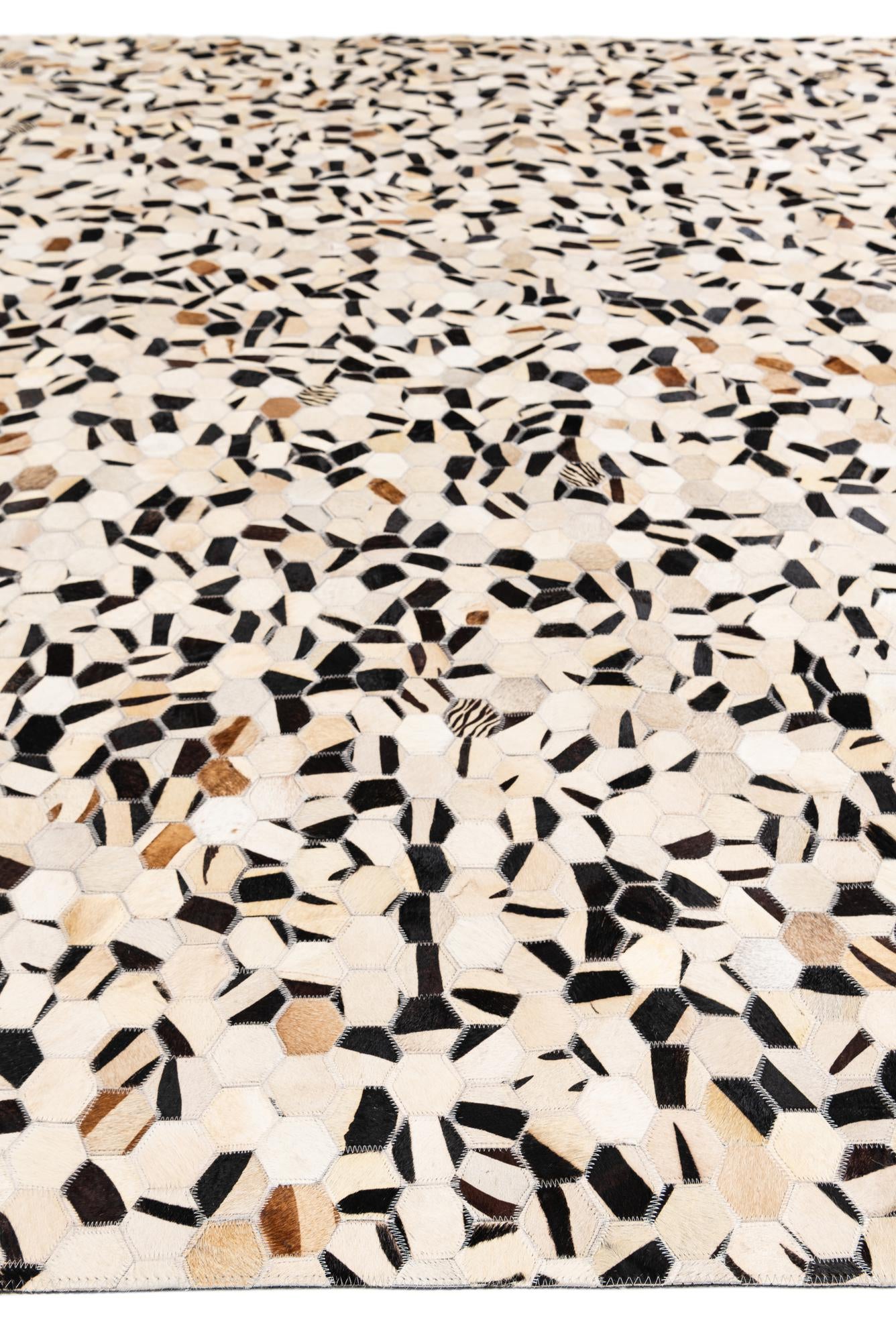 8' x 9' 9 Cowhide Stocks Rug