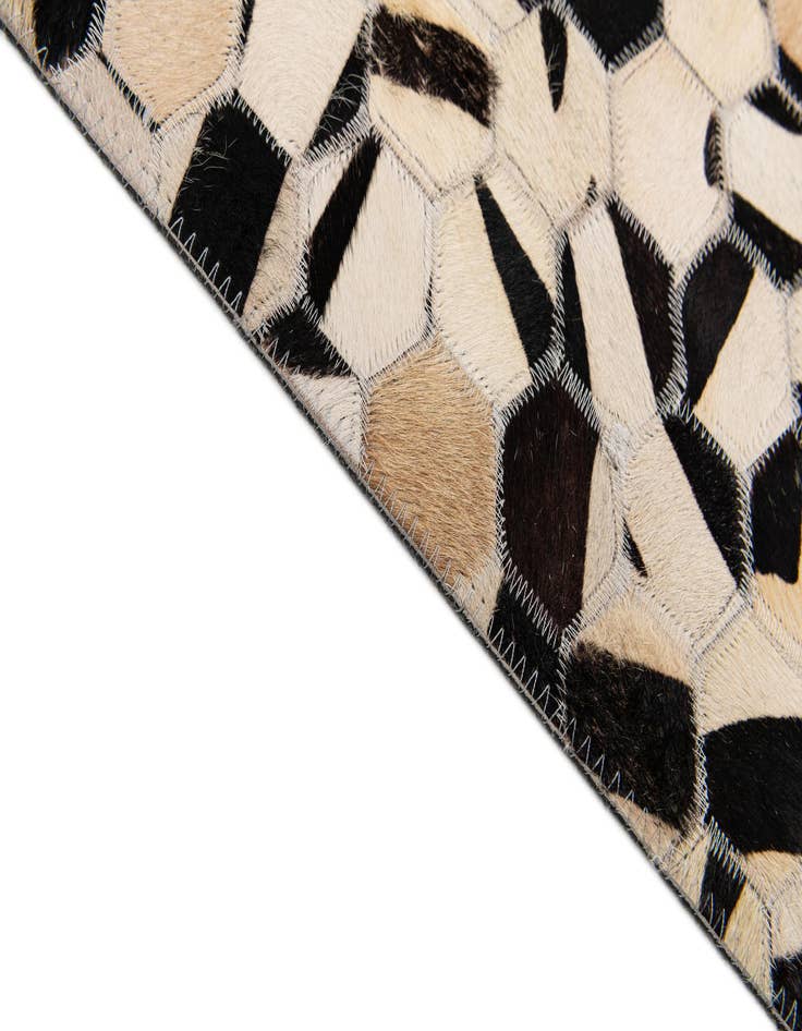 Detail image of 7' 11 x 9' 11 Cowhide Stocks Rug