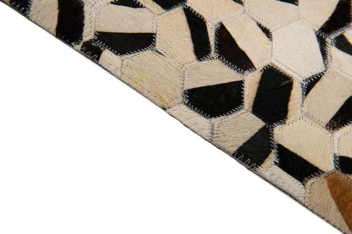 7' 11 x 9' 11 Cowhide Stocks Rug