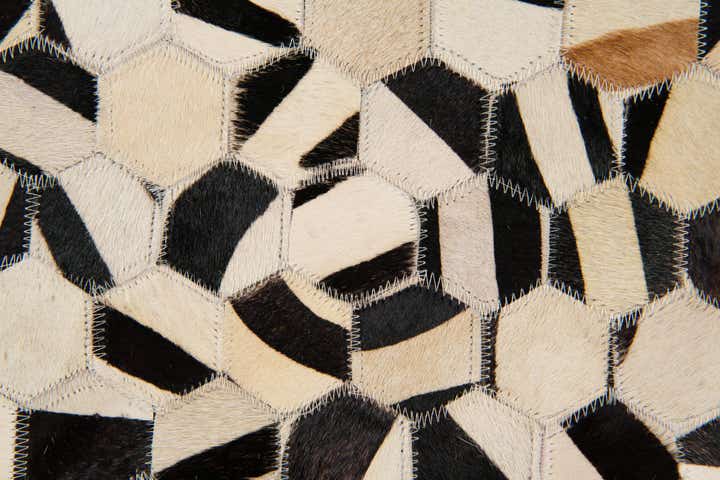 7' 11 x 9' 11 Cowhide Stocks Rug