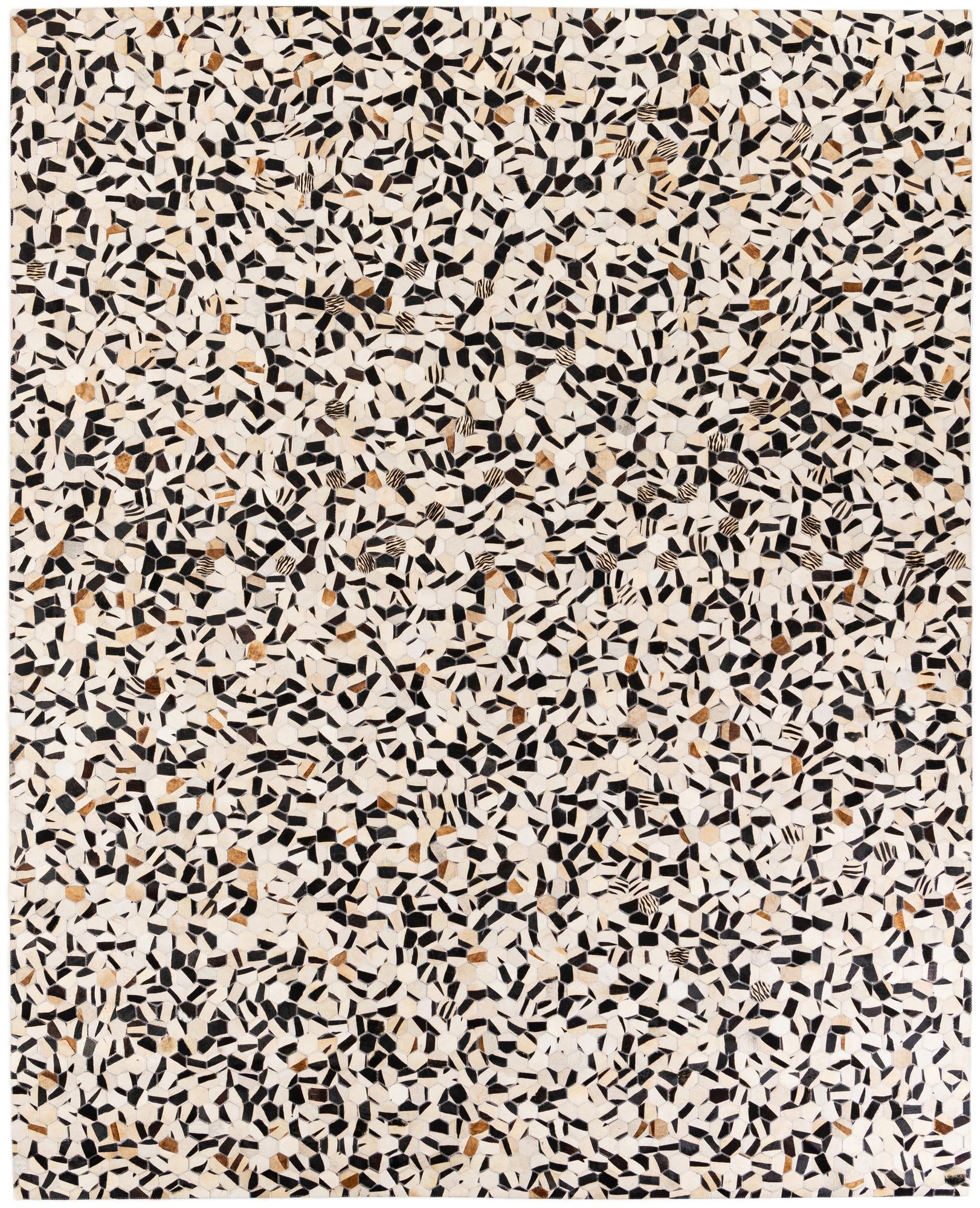 7' 11 x 9' 11 Cowhide Stocks Rug