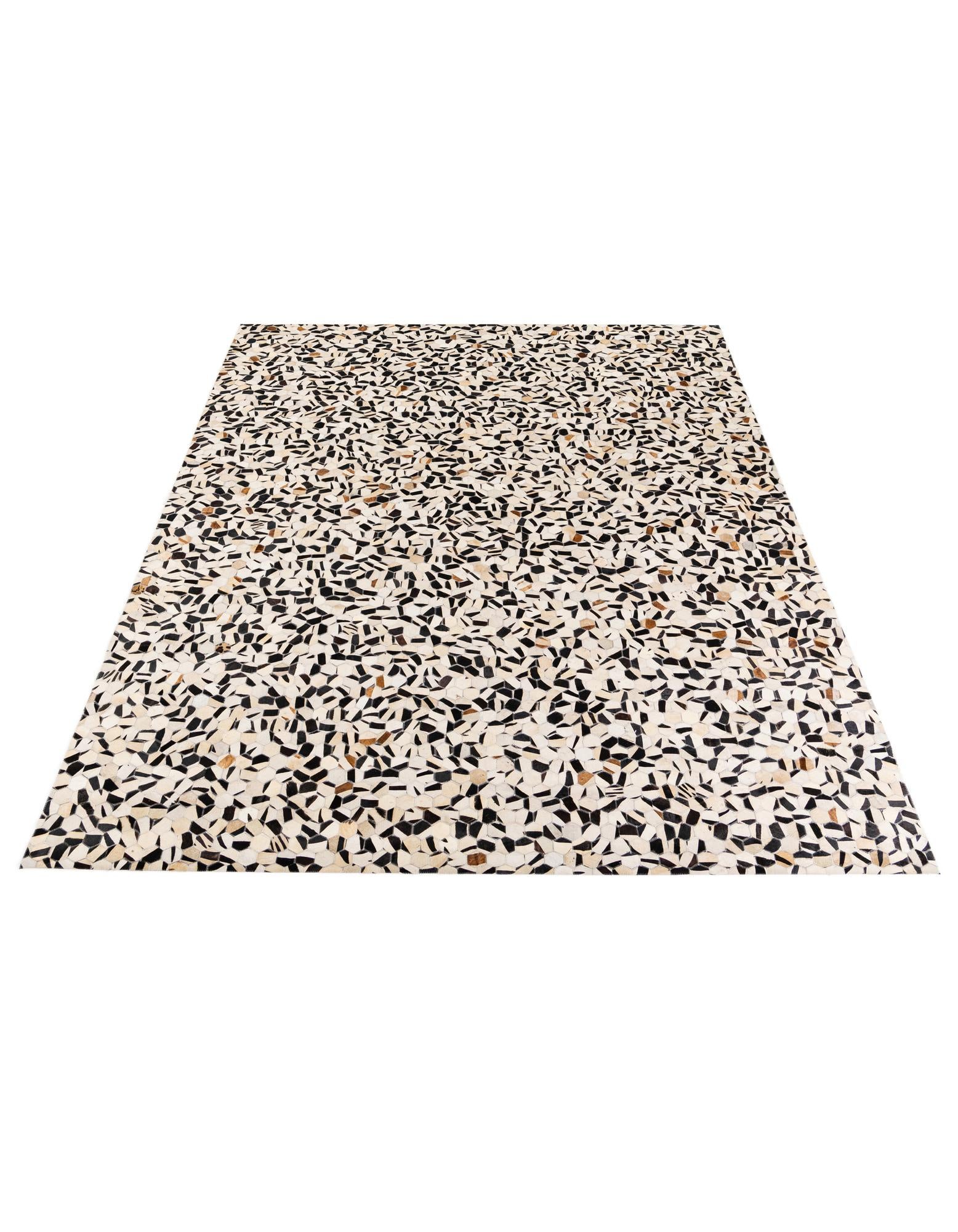 7' 11 x 9' 10 Cowhide Stocks Rug