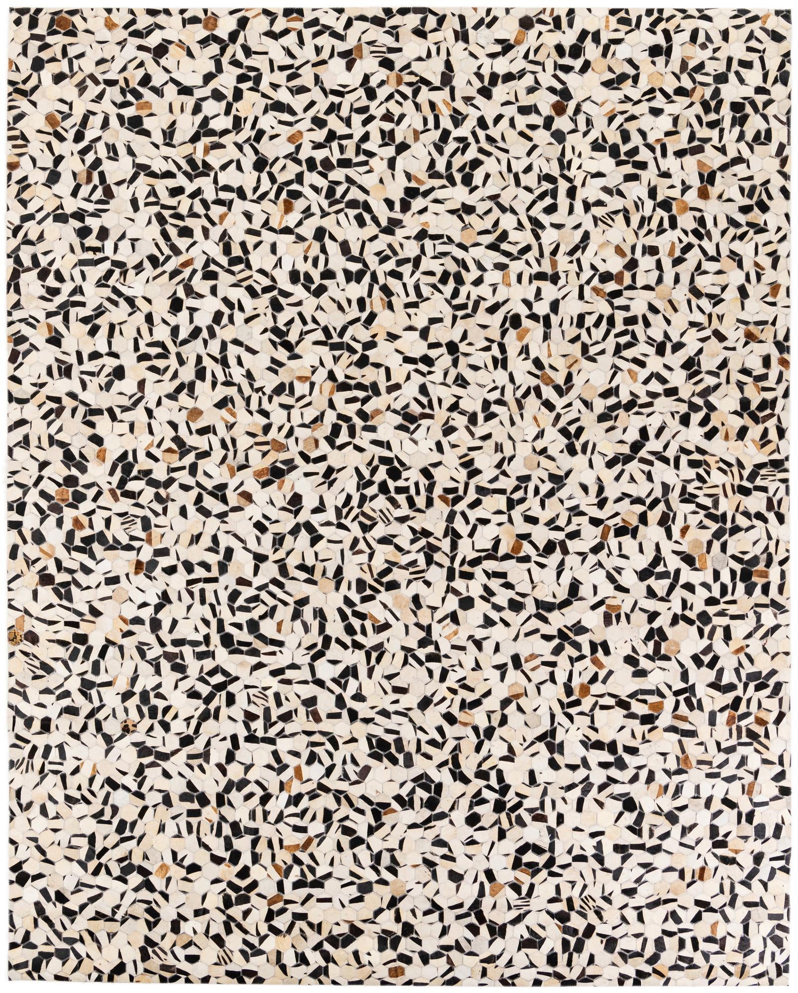 7' 11 x 9' 10 Cowhide Stocks Rug