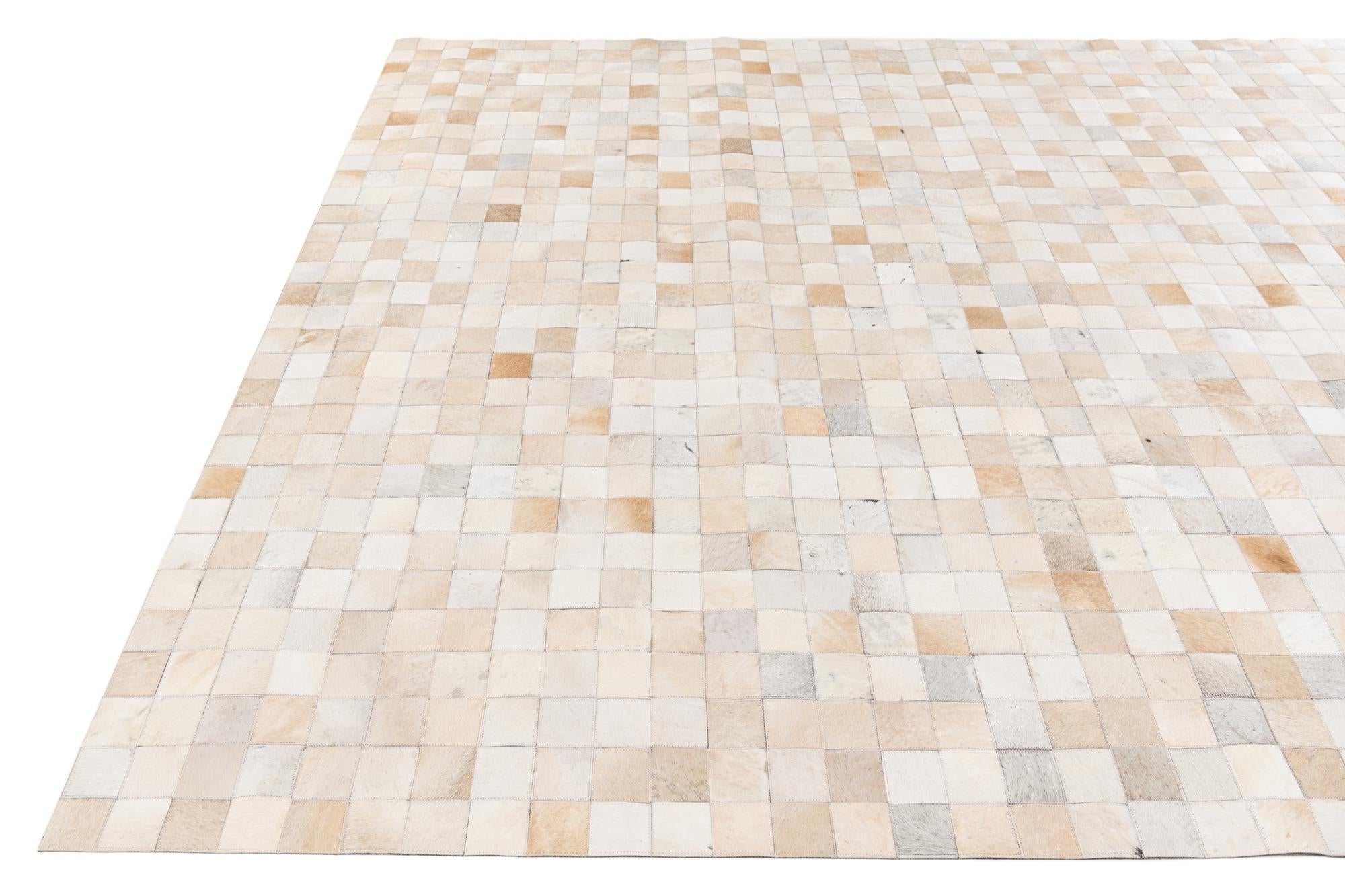8' x 9' 11 Cowhide Stocks Rug