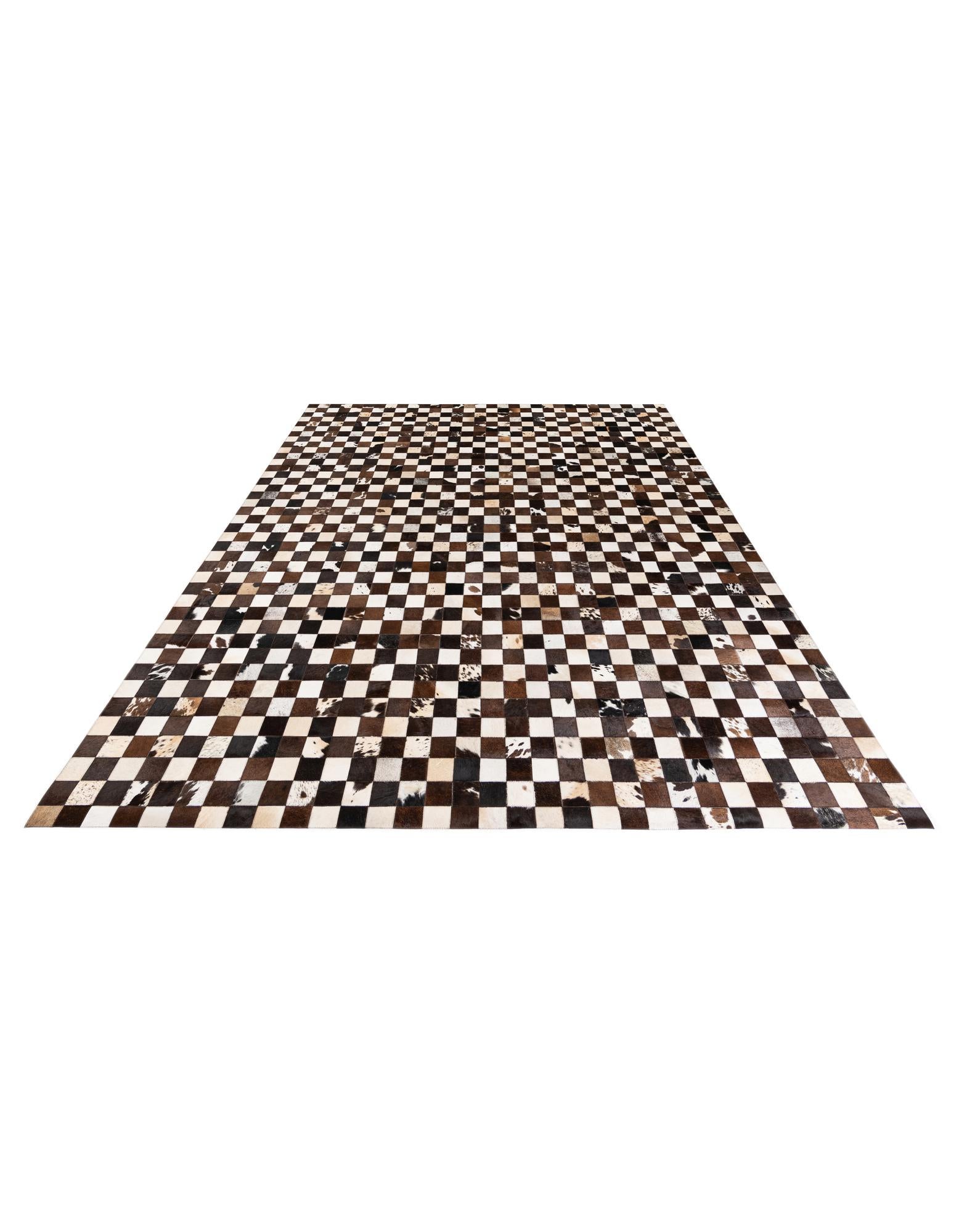 7' 11 x 9' 9 Cowhide Stocks Rug