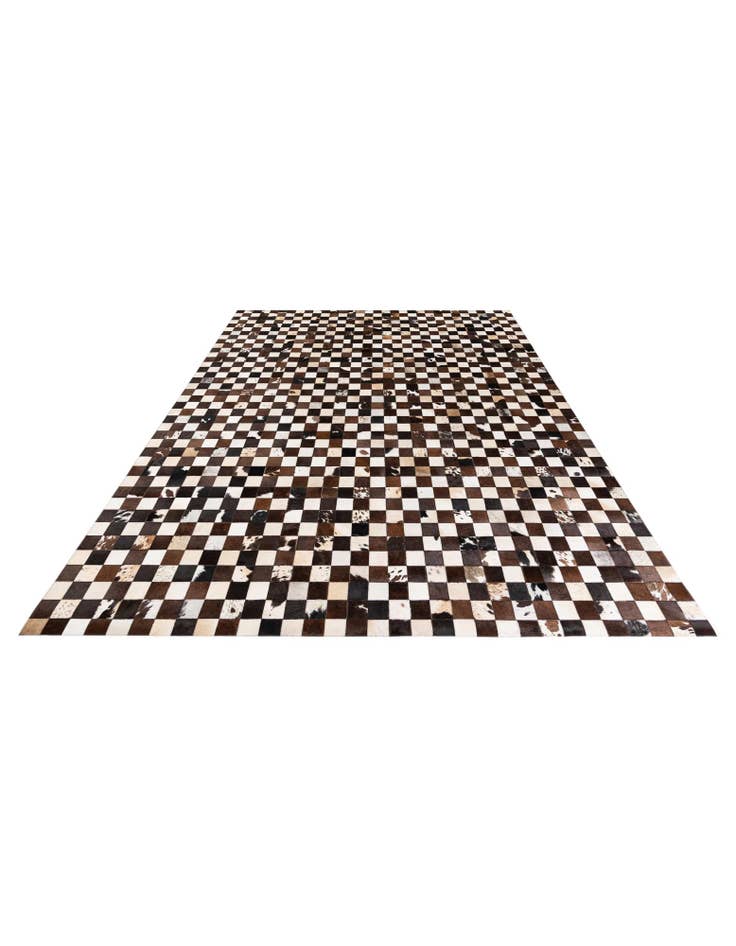 Detail image of 7' 11 x 9' 9 Cowhide Stocks Rug
