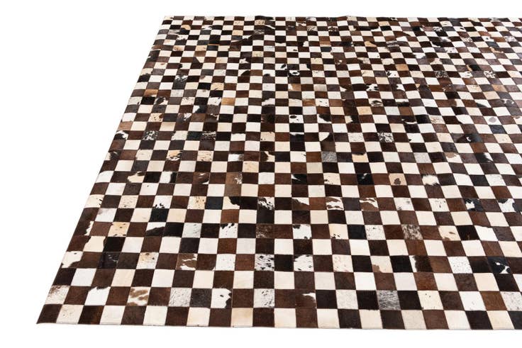 Detail image of 7' 11 x 9' 9 Cowhide Stocks Rug