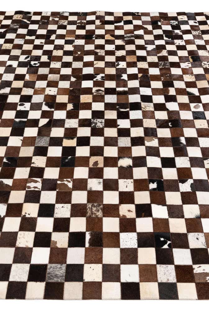 7' 11 x 9' 9 Cowhide Stocks Rug