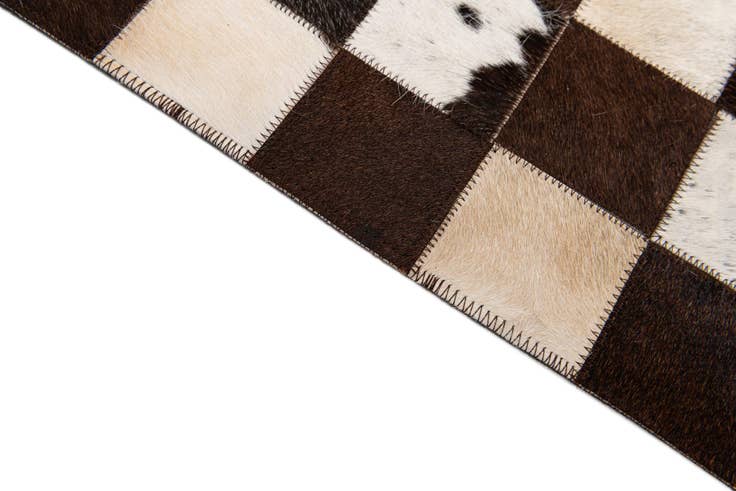 Detail image of 7' 11 x 9' 9 Cowhide Stocks Rug