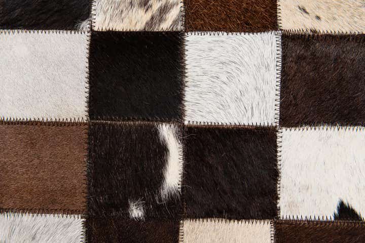7' 11 x 9' 9 Cowhide Stocks Rug