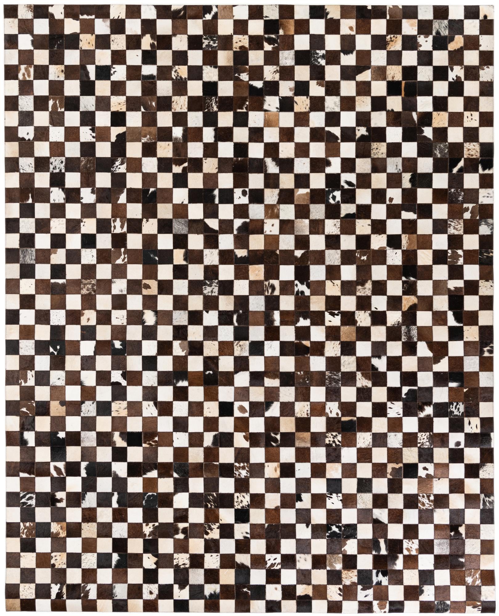 7' 11 x 9' 9 Cowhide Stocks Rug