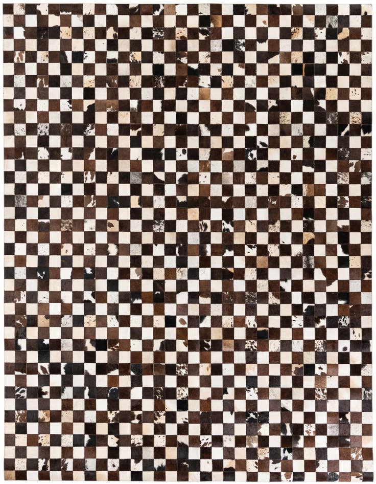 Detail image of 7' 11 x 9' 9 Cowhide Stocks Rug