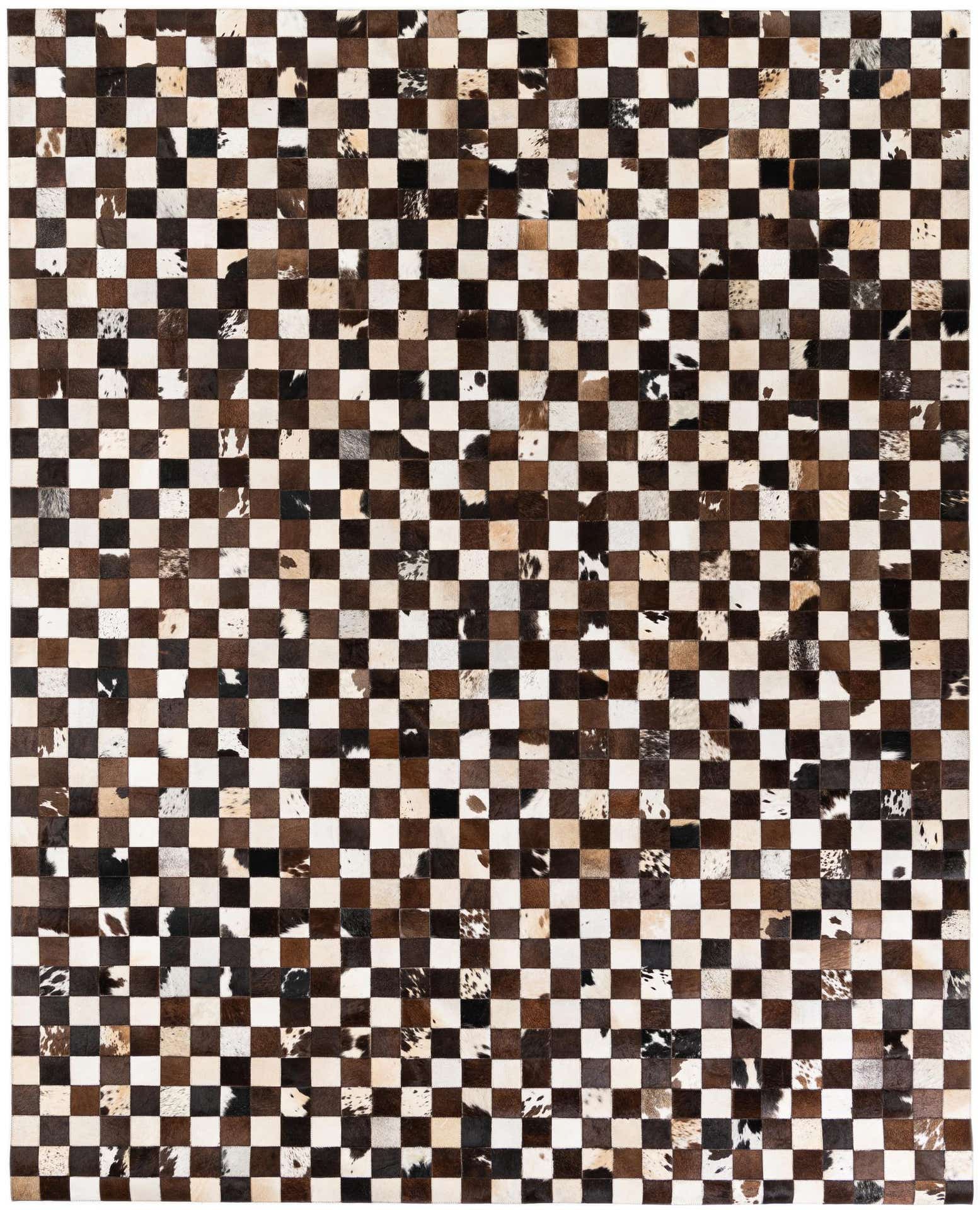 7' 11 x 9' 9 Cowhide Stocks Rug