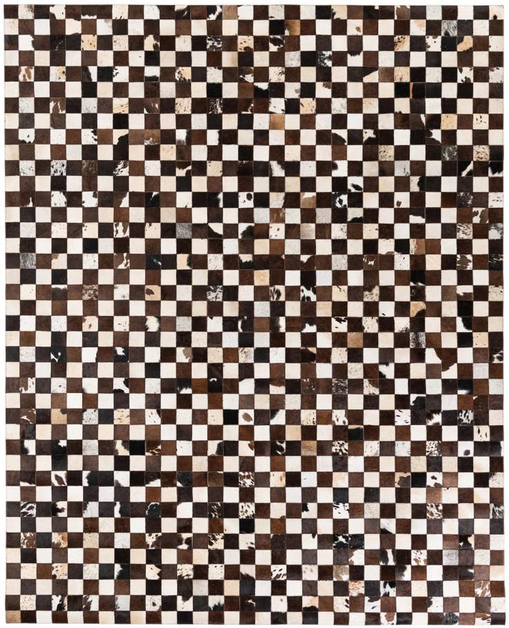 Detail image of 7' 11 x 9' 9 Cowhide Stocks Rug